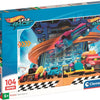 Clementoni legpuzzel super color hot wheels ii, 104st.