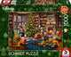 Schmidt - puzzle - Disney, Topolino Minnie decora l'albero - Thomas Kinkade Studios - 1000 pezzi - adulti - da 12 anni