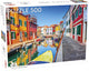 Tactic Burano Venice – puzzle – 500 pezzi – case veneziane colorate – design elegante e rilassante – alta qualità scandinava