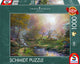 Schmidt rompecabezas kinkade el día perfecto de la madre paisaje de 1000 piezas.