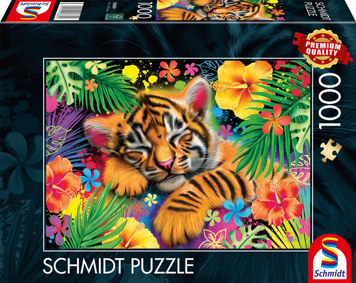 Schmidt - rompecabezas - cachorro de tigre - 1000 piezas - adultos - a partir de 12 años