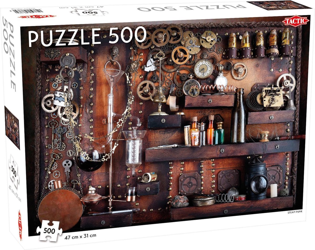 Tactic Steam Punk – Puzzle – 500 pezzi – Design industriale fantasioso – Design elegante e rilassante – Qualità scandinava di alta qualità
