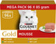 Mousse de oro gourmet - comida húmeda para gatos - conejo, ternera, cordero - 96 x 85 g