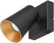 Trio nitido - spot - nero opaco - escl. 1x gu10 4,9 w - montaggio a parete e soffitto - adatto per montaggio fisso o con tassello