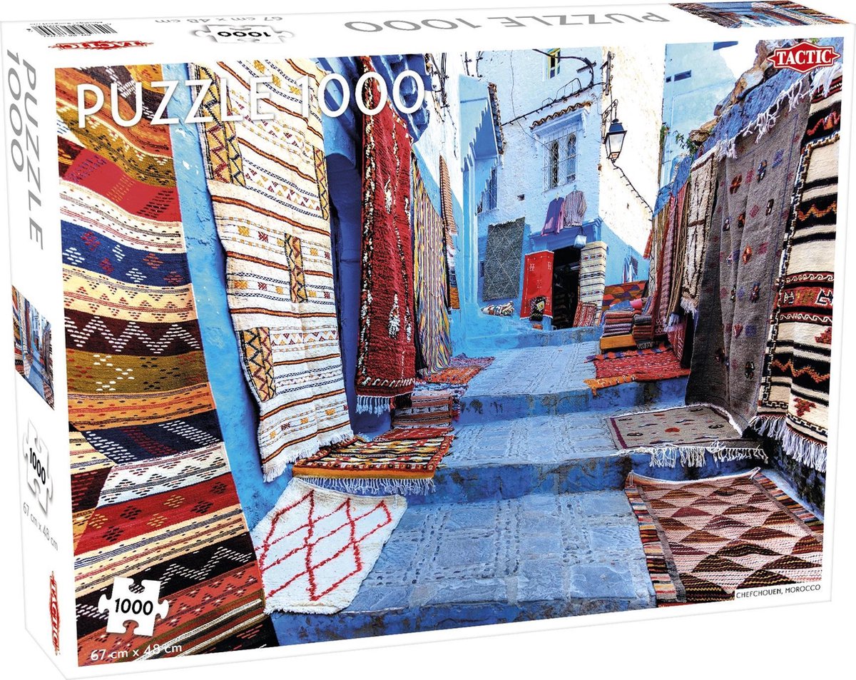 Tactic puzzel around the world: chefchouen morocco - 1000 stukjes