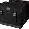 Fastrider canvas hybride 37 dubbele fietstas zwart 65l - afgeschuind - waterafstotend canvas - reflecterend - geschikt voor e-bike