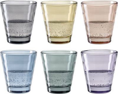 Vasos de zumo Leonardo verso 210ml surtido - set 6