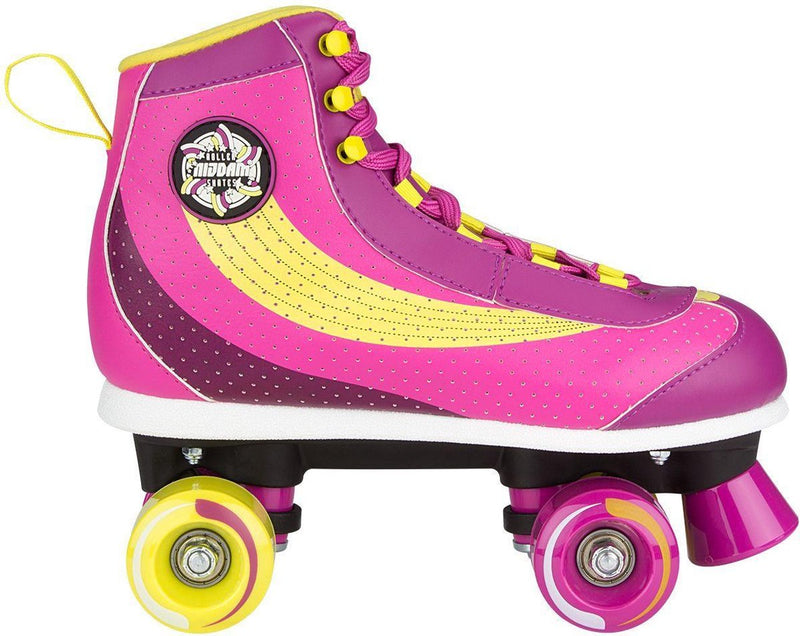 Nijdam rolschaatsen - sugar babe - roze geel - maat 38