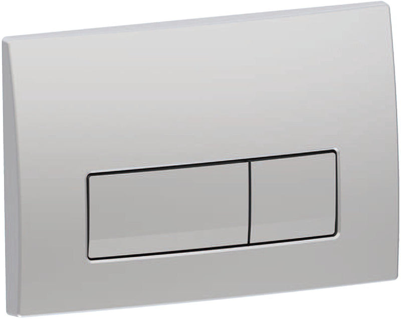 Placa de control Geberit delta50 - 2 botones empotrados - botones rectangulares - cromo mate