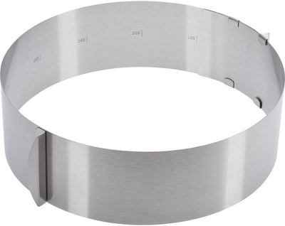 Anello per torta Westmark, extra alto, ø 16-30 cm variabile, acciaio inossidabile, argento, 31312260