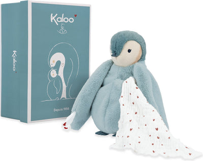 Kaloo - pingüino de peluche verde con tela perfumada
