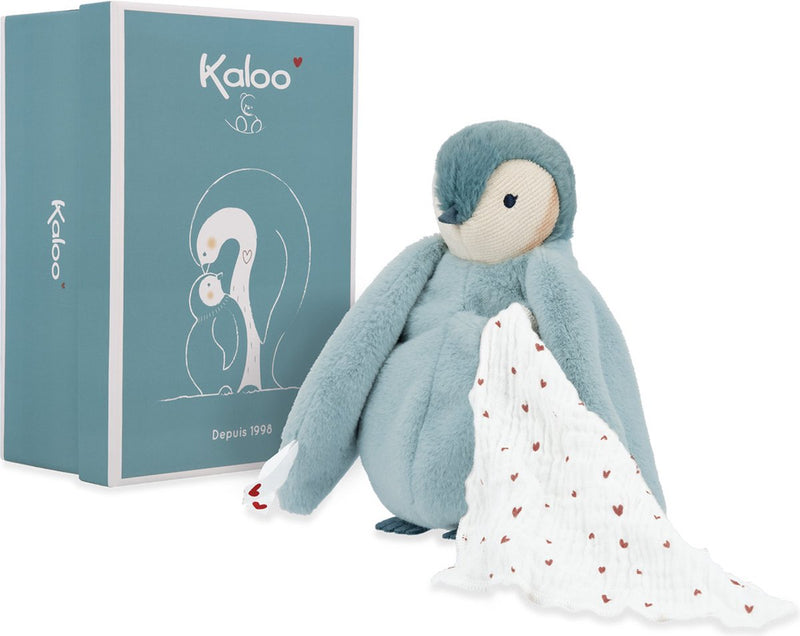 Kaloo - pingüino de peluche verde con tela perfumada