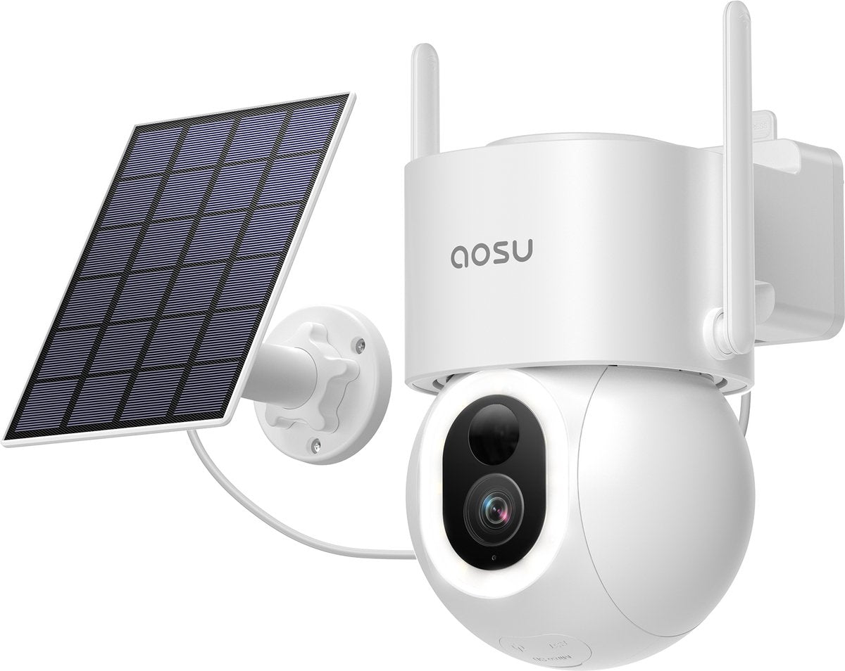 Aosu solarcam d1 max - security camera - 3k resolution - 2-way audio - 360° view AI tracking