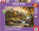 Schmidt Puzzle Casa Estiva 1000 Pezzi Miscela Cota Adulti.