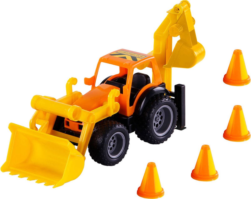 Toys Cavallino Cavallino Grip Excavator Tractor con pneumatici in gomma, 38,5 cm