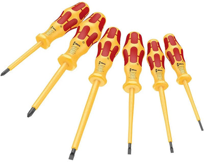 Wera 1060 i 1062 i 6 vde 1000v | set di cacciaviti isolati | Kraftform | vde | 6 pezzi - 05051575001