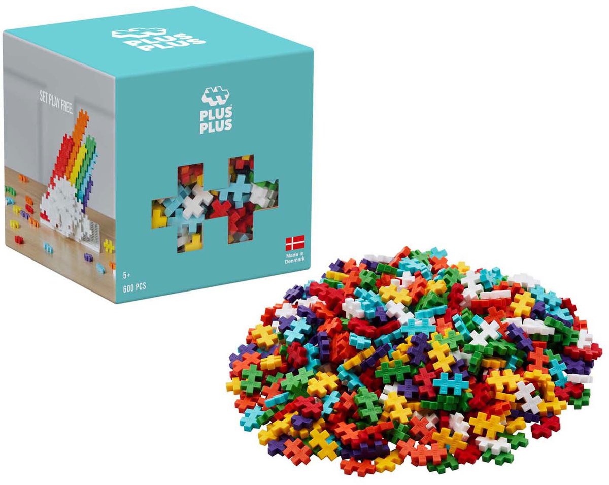 Plus plus plus-plus arcoíris: 600 piezas (3976)