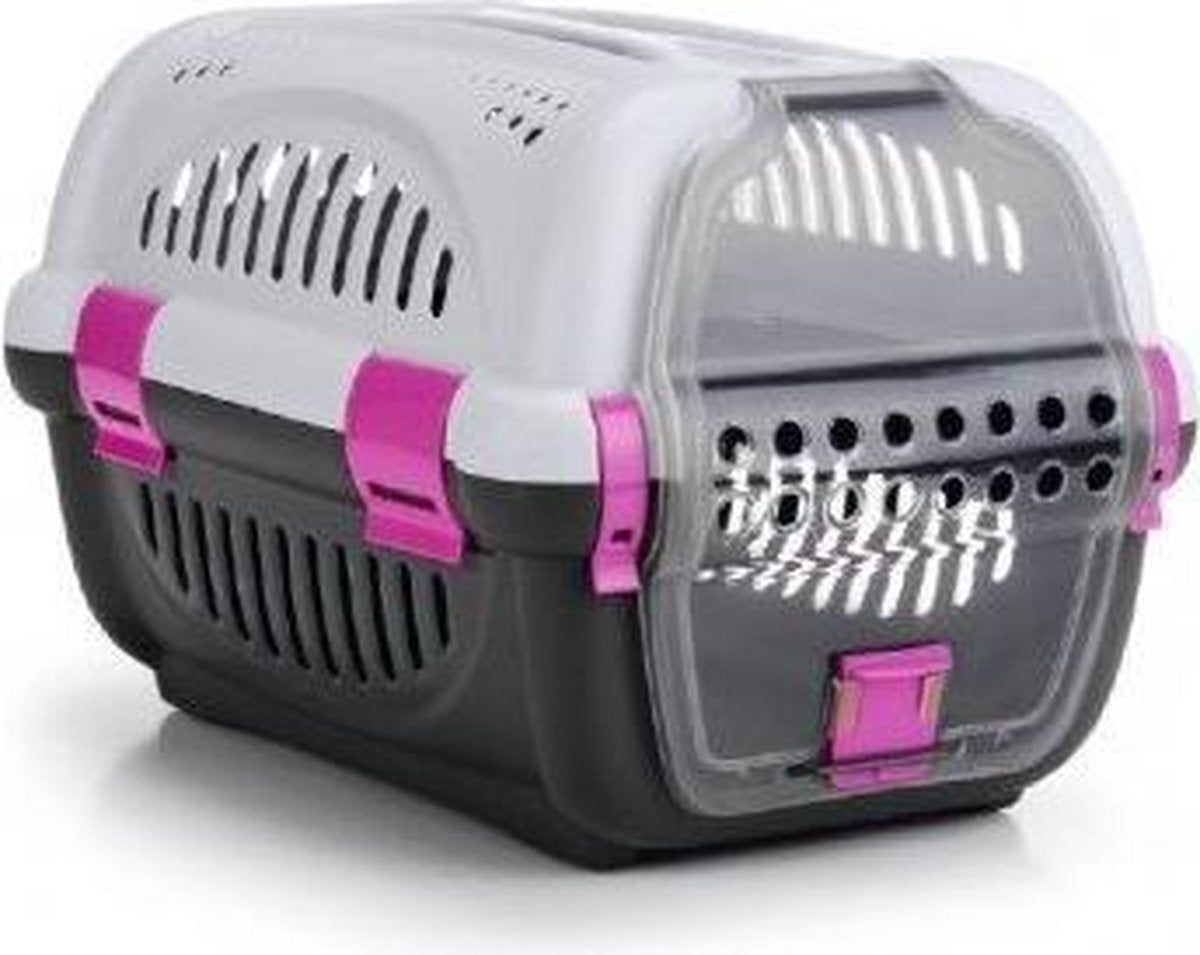 Beeztees rhino - reismand - grijs roze - 51x34,5x33 cm