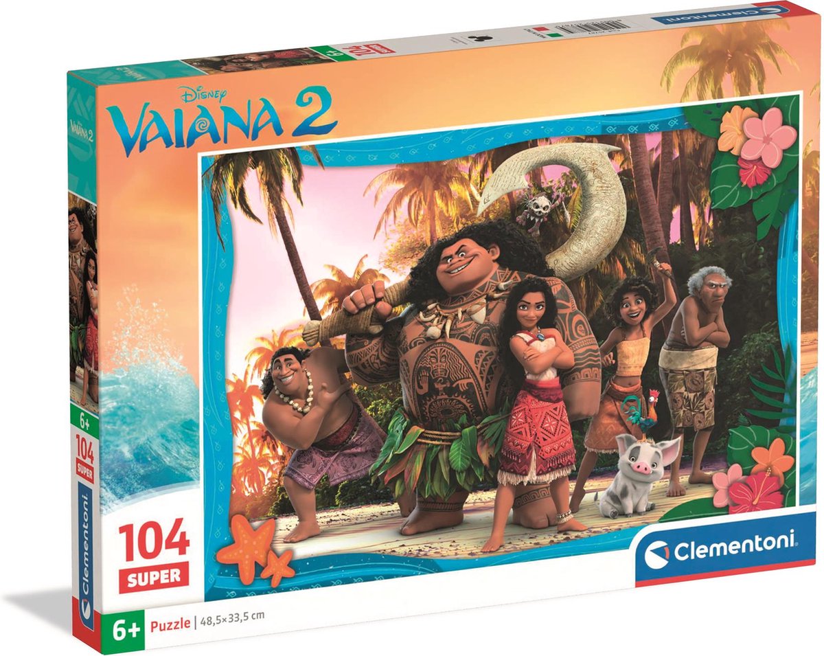 Clementoni - puzzle - 104 pezzi - Nuovo film natalizio Disney - puzzle per bambini - da 6 anni