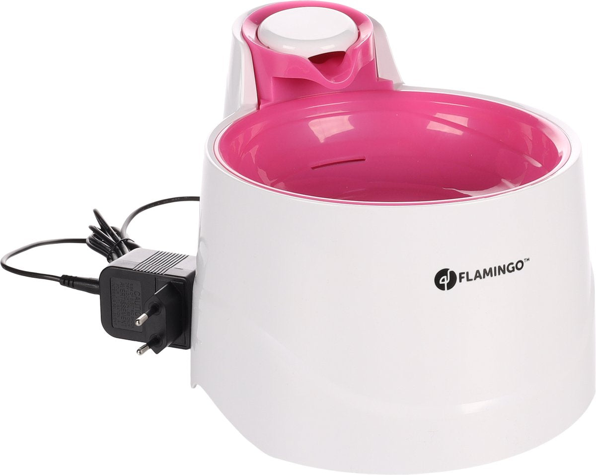Flamingo drinking fountain bellagio for cats – 2l – drinking fountain cat - water fountain cat - water dispenser - cat fountain – anti-slip