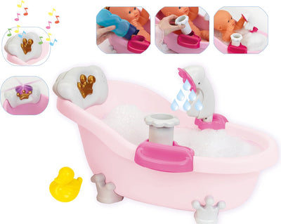 Klein Toys Baby Coralie Bagno per Bambole Giocattolo - incl. accessori - incl. luce - incl. suono - rosa