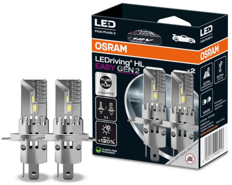 Osram ledriving hl easy gen2 h4 h19 64193dwesy2 conjunto