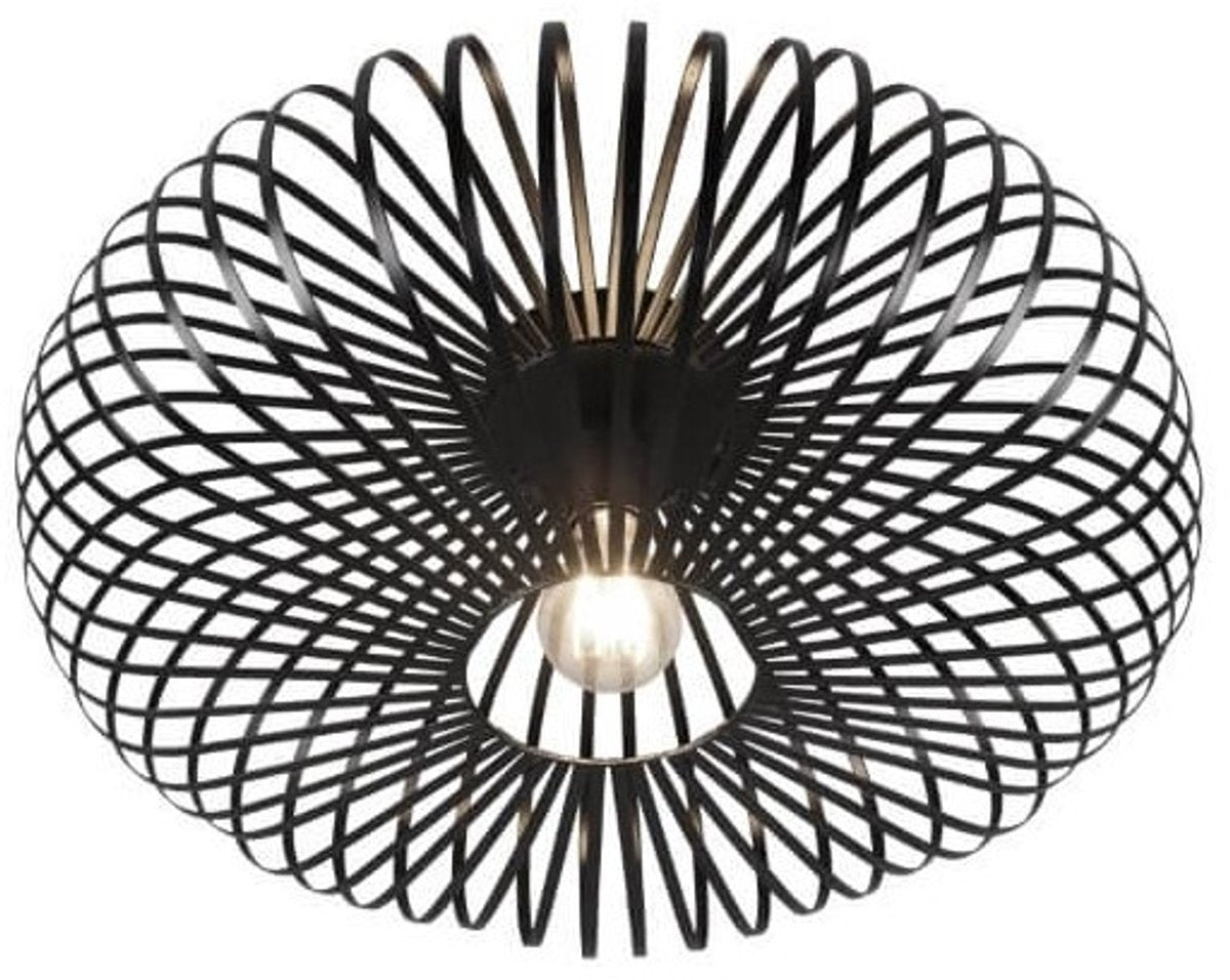 Trio johann - plafondlamp - zwart mat - excl. 1x e27 4 w - verlichting omhoog en omlaag