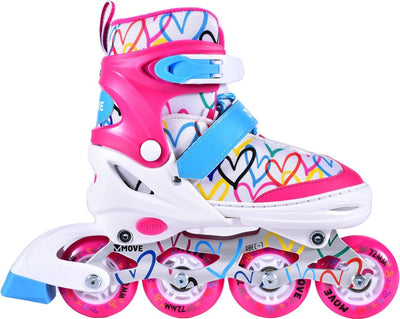 Patines en línea Move: love blanco rosa (562411) talla 38 41