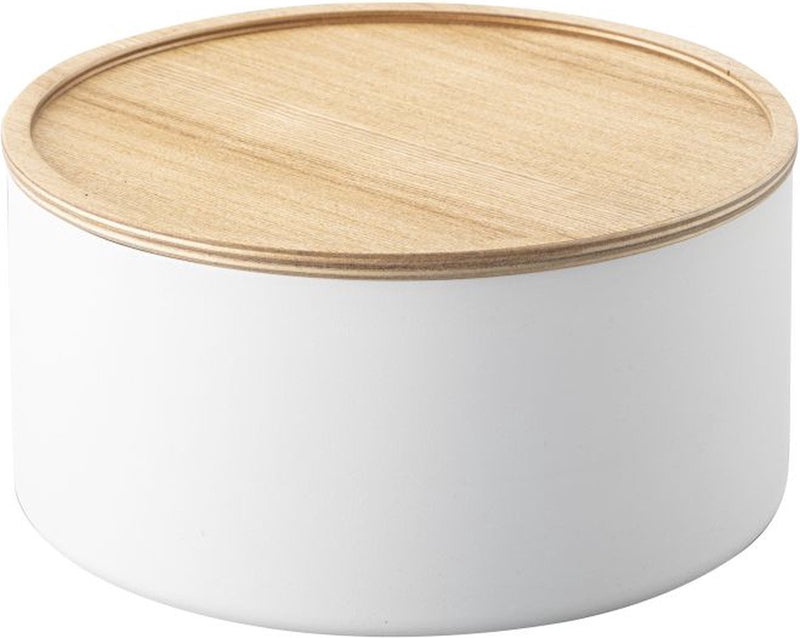 Yamazaki opbergdoos met deksel - hoog - rin - wit