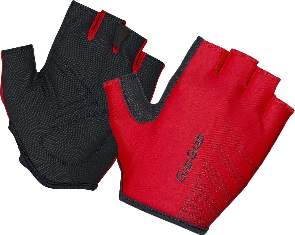 Gripgrab - ride padded korte vinger zomer fietshandschoenen met lichte padding - rood - unisex - maat xl