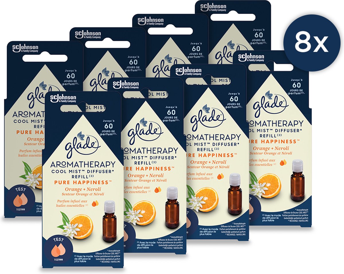 Glade aromatherapy cool mist diffuser refill pure happiness