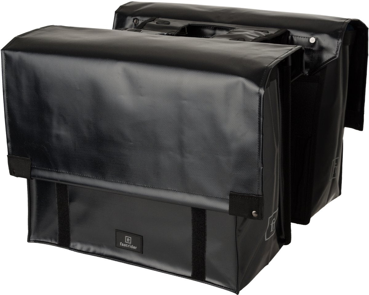 Borsa da bicicletta doppia Fastrider con telone cargo basics nera - 20111200-000