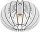 Eglo stellato - plafondlamp - e27 - ø30 cm - wit