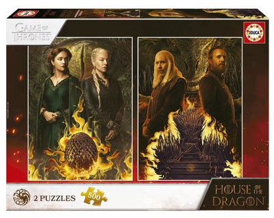 Educa eudca - puzzle - 2 x 500 pezzi - casa del drago