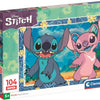 Clementoni legpuzzel super color disney stitch iii, 104st.