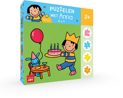 Clavis fa i puzzle con Anna. Emozioni puzzle 4 in 1
