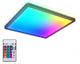 Briloner b.k.licht - plafoniera led rgb - nera - dimmerabile - con luce indiretta - luce colorata - con telecomando - l: 29cm