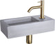 Differnz ravo fonteinset beton licht grijs gebogen mat goud