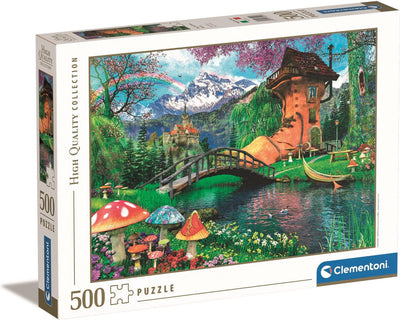 Clementoni puzzle la vecchia casa di scarpe, 500st.