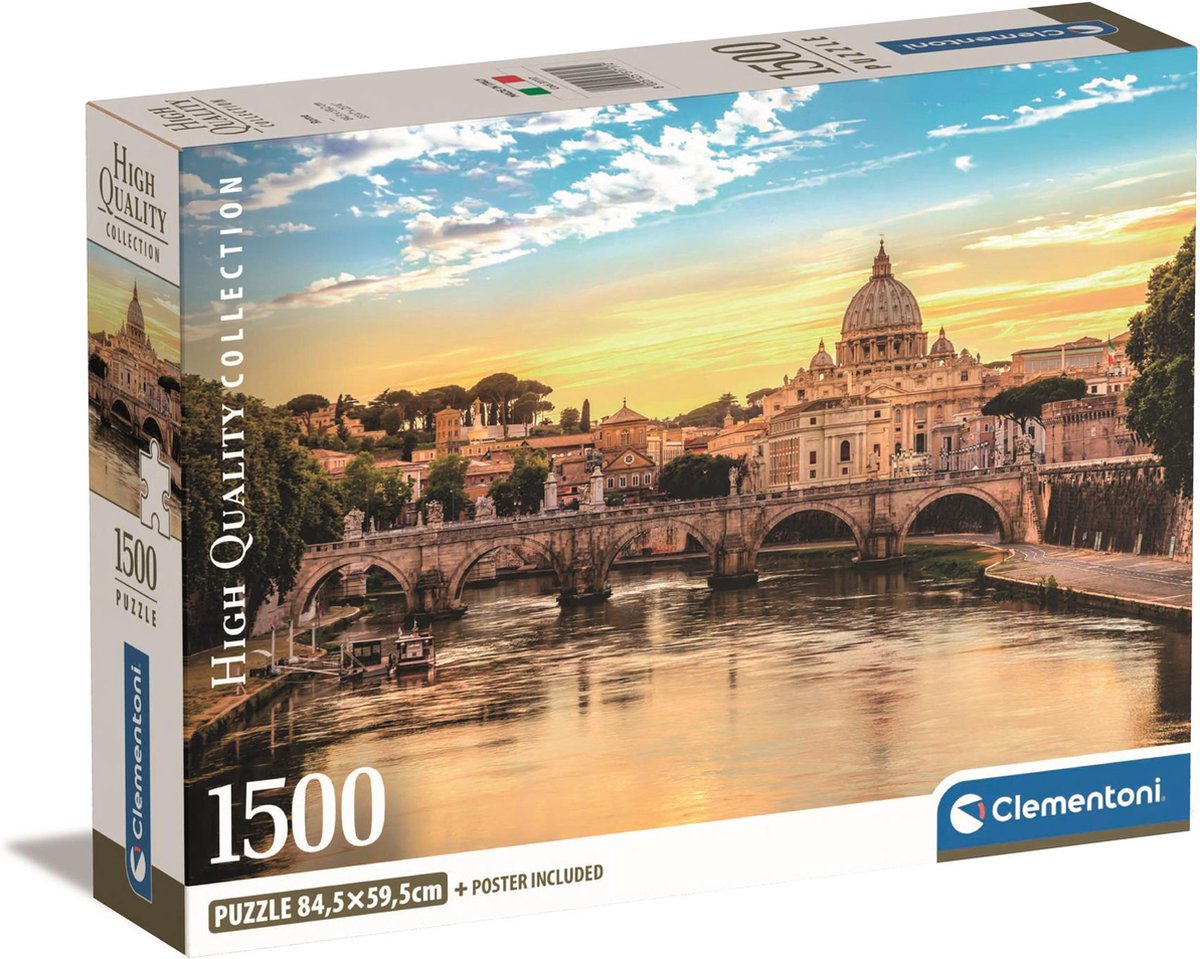 Clementoni - puzzel - 1500 stukjes - rome - puzzel voor volwassenen - high quality collection