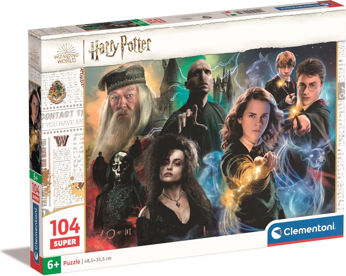 Clementoni - puzzel - 104 stukjes - harry potter - puzzel voor kinderen - vanaf 6 jaar