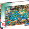 Clementoni legpuzzel super color the wonderful animal world, 300st.