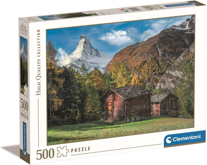 Clementoni - rompecabezas - 500 piezas - encantador cervino - rompecabezas para adultos - colección de alta calidad