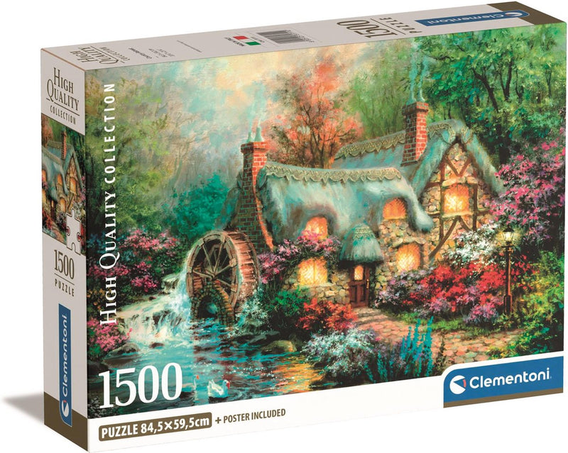 Clementoni - puzzel - 1500 stukjes - huis in het bos - puzzel voor volwassenen - high quality collection