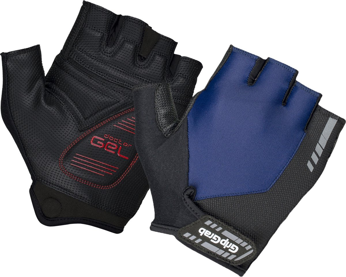 Gripgrab - progel padded short finger summer cycling gloves cycling gloves with padding - navy - unisex - size m