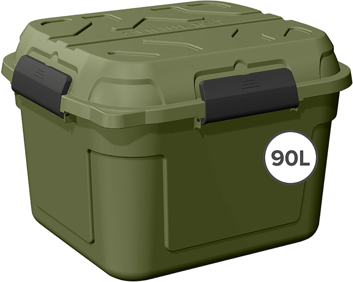 Contenitore impermeabile Sunware q-line con coperchio 90 l - 60,1x53,1x42,5 cm