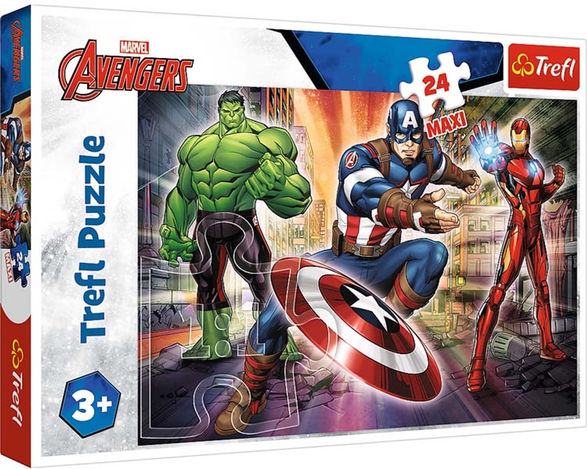 Trefl 24m - nel mondo di avengers disney marvel the ave