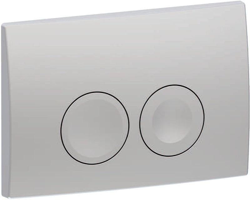 Placa de control Geberit delta25 - 2 botones empotrados - botones redondos - cromo mate