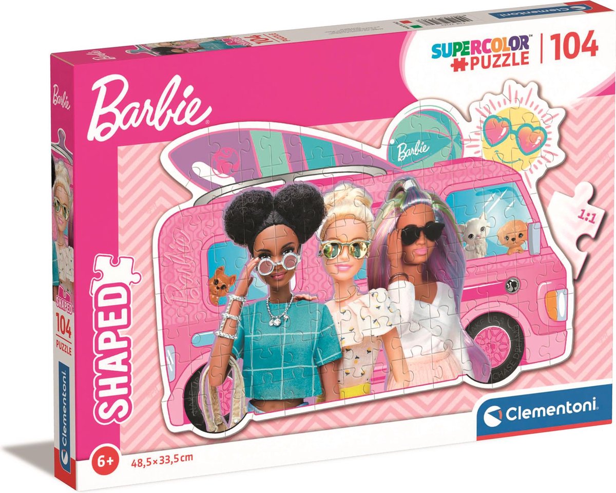 Clementoni puzzle puzzle Super Color - Barbie Surfbus, 104st.