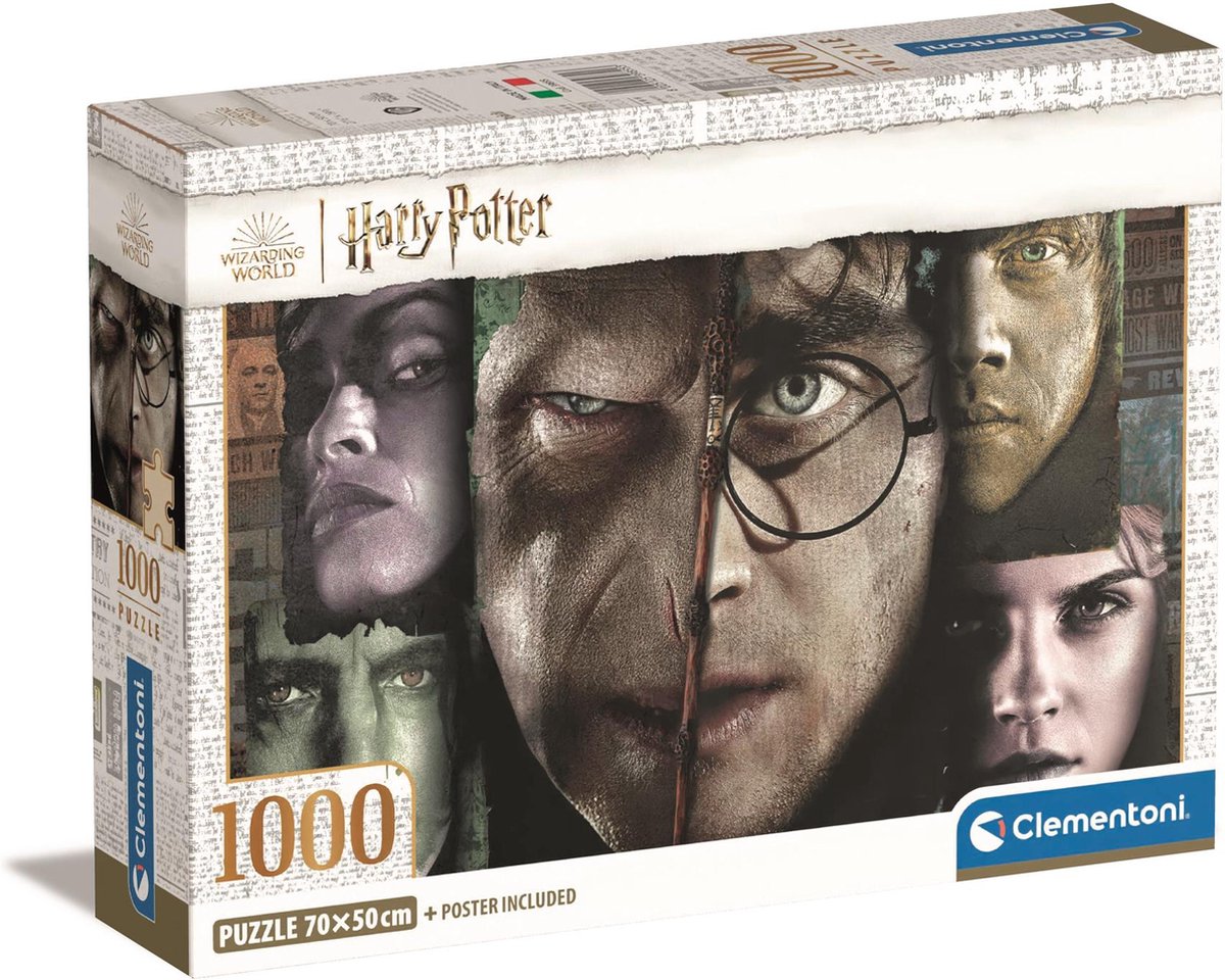 Clementoni - rompecabezas - 1000 piezas - harry potter - a partir de 14 años